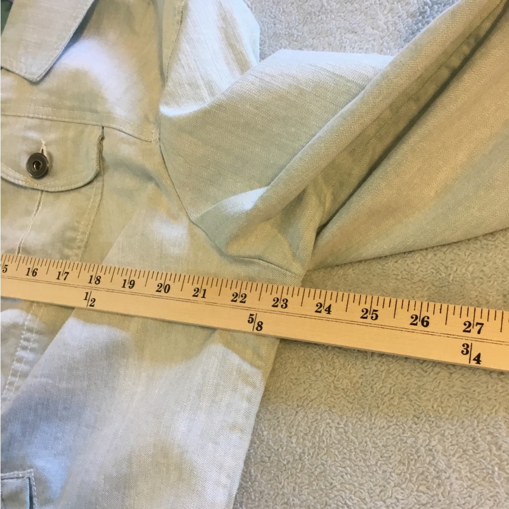 Roz & Ali Jean jacket woman size 18/20. Washed mint green. NWOT. Never worn - Picture 8 of 10